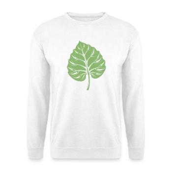 Feuille de taro - Sweat-shirt Unisexe - blanc - Devant