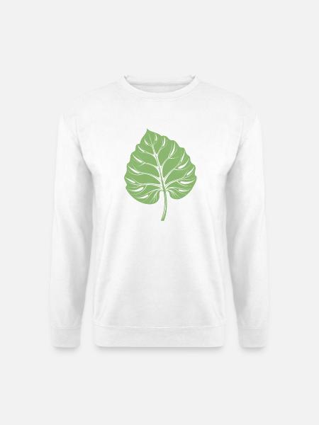 Taro Leaf - Unisex Sweatshirt - white