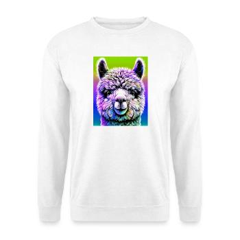 Alpaka - Unisex Pullover - Weiß - Vorne - Alina (178cm) & Michal (187cm)