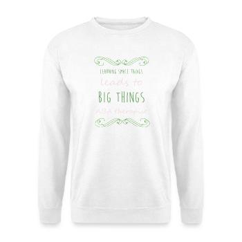 Verhaltenstherapie Therapie Verhalten - Unisex Pullover - Weiß - Vorne - Alina (178cm) & Michal (187cm)