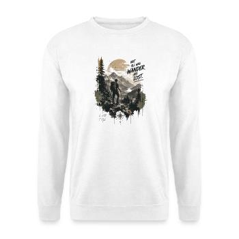 Wanderlust - Unisex Pullover - Weiß - Vorne - Alina (178cm) & Michal (187cm)