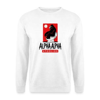 Aplha Alpha Stollios - Unisex Pullover - Weiß - Vorne - Alina (178cm) & Michal (187cm)