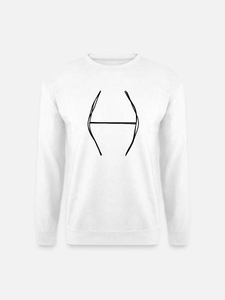 Sternzeichen Fische handgezeichnet - Unisex Pullover - Weiß