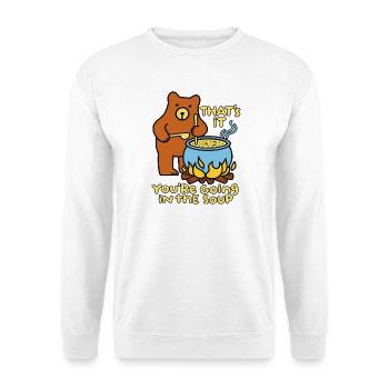 Suppenküche - Unisex Pullover - Weiß - Vorne - Alina (178cm) & Michal (187cm)
