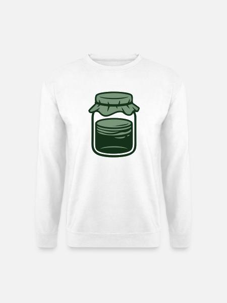 Einmachglas Vorratsglas Icon - Unisex Pullover - Weiß