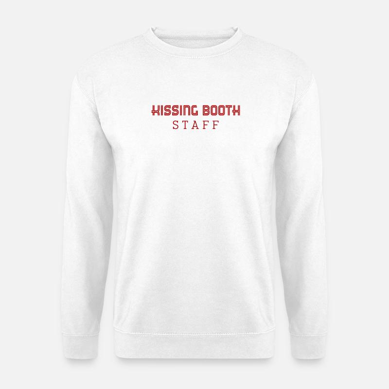 MITARBEITER DER KÜSS-KABINE - Unisex Pullover - Weiß