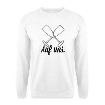 Auf uns Sekt - Unisex Pullover - Weiß - Vorne