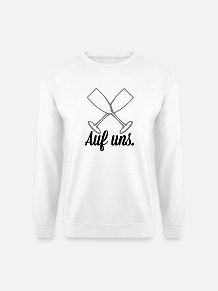 Auf uns Sekt - Unisex Pullover - Weiß