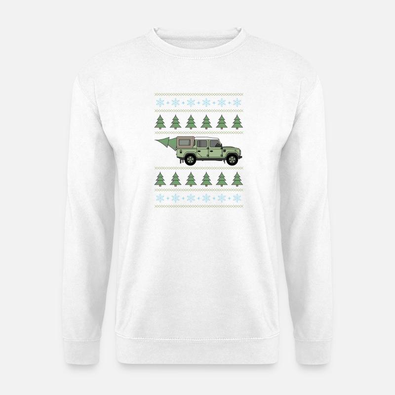 Defender Pickup - Tree - Unisex Sweatshirt - white