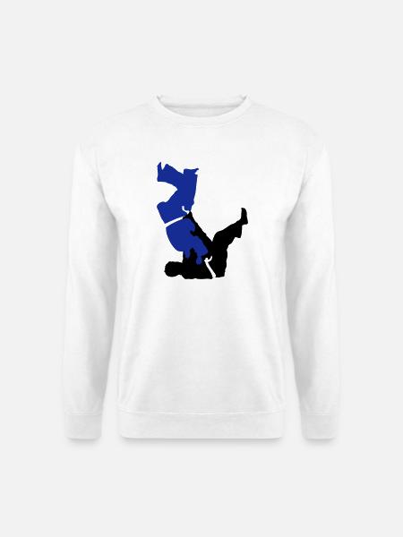 judo - Sweat-shirt Unisexe - blanc