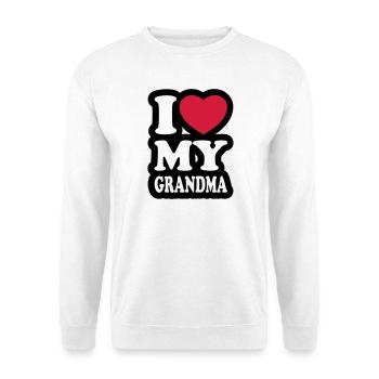 I love my grandma - Unisex Sweatshirt - white - Front