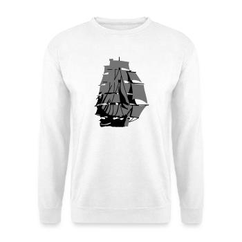 Segelschiff - Unisex Pullover - Weiß - Vorne