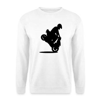 roller stunt - Unisex Sweatshirt - white - Front