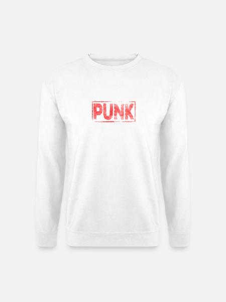 Punk - Unisex Pullover - Weiß