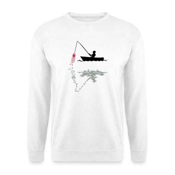 angling - Unisex Sweatshirt - white - Front