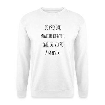 Cinéma / Citation / Série télé / Geek - Sweat-shirt Unisexe - blanc - Devant