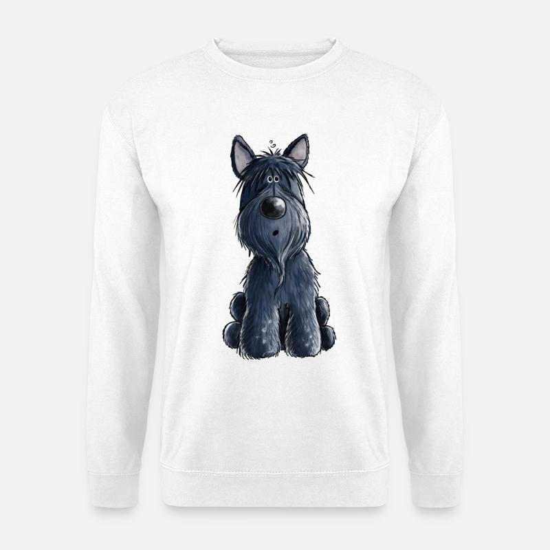 Süßer Scottish Terrier - Scottie - Geschenk - Hund - Unisex Pullover - Weiß