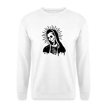 2192215 113811720 Virgin Mary prays - Unisex Sweatshirt - white - Front
