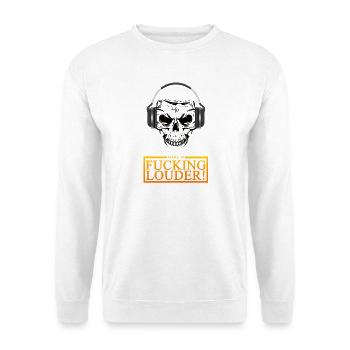 Skull Headphones Blast - Unisex Sweatshirt - white - Front
