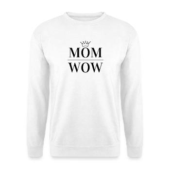 Abstrakter Geometrie Muster in Blau - Unisex Pullover - Weiß - Vorne