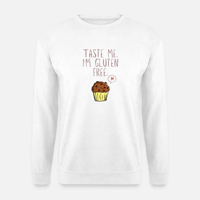 Taste me I'm gluten free - Unisex Pullover - Weiß