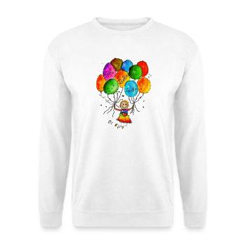 Lebe Liebe Lache Leichtigkeit - Unisex Pullover - Weiß - Vorne