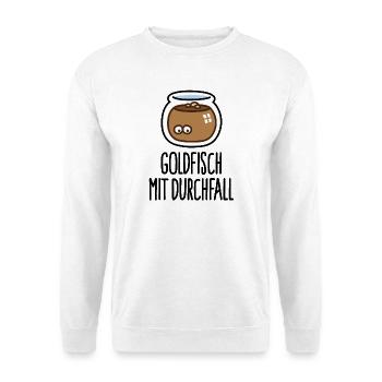 Lustige Goldfisch mit Durchfall Tierarzthelfer - Unisex Pullover - Weiß - Vorne