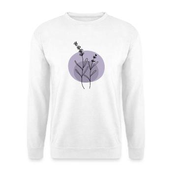 Lavender black purple - Unisex Sweatshirt - white - Front