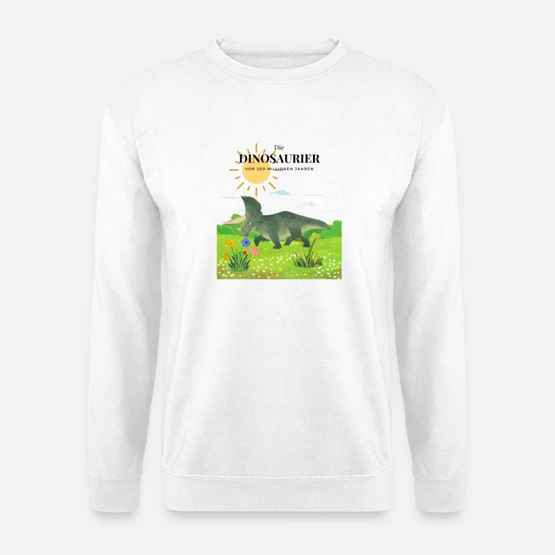 Dinosaurier ART - Unisex Pullover - Weiß