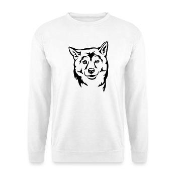 Shiba Head - Unisex Sweatshirt - white - Front