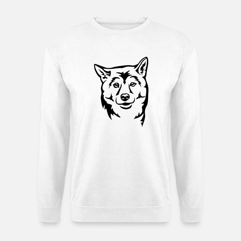 Shiba Kopf - Unisex Pullover - Weiß