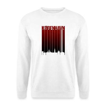 Copenhagen Red Gradient Typo - Unisex Sweatshirt - white - Front