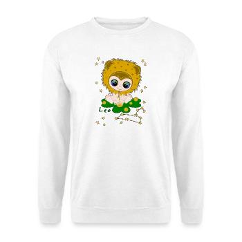 sternzeichen_leo - Sweat-shirt Unisexe - blanc - Devant