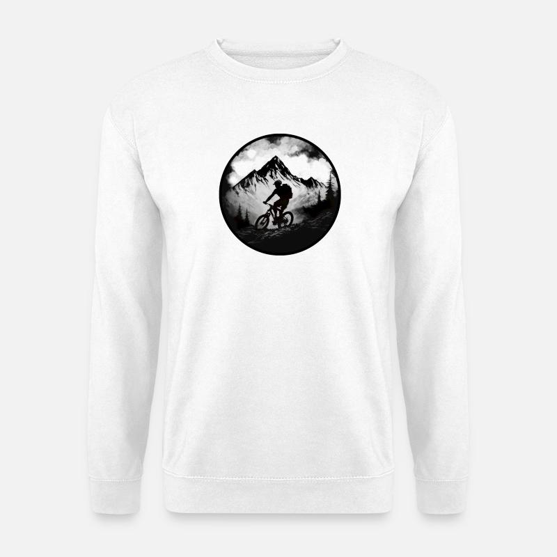 Mountainbike - Unisex Pullover - Weiß