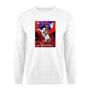 Asia - Samurai is looking for his Valentine! - Unisex Sweatshirt - white - Front