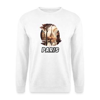 Paris - Sweat-shirt Unisexe - blanc - Devant