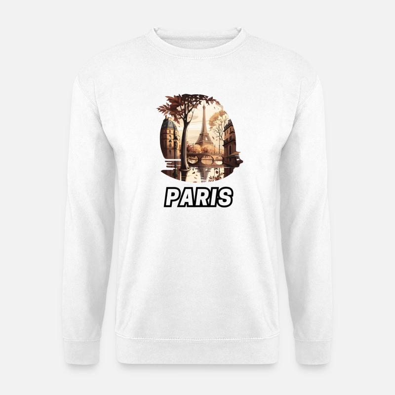 Paris - Unisex Pullover - Weiß