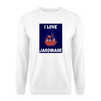 SPRING. GARDENING. RETIREMENT. SPRING. GARDEN. - Unisex Sweatshirt - white - Front