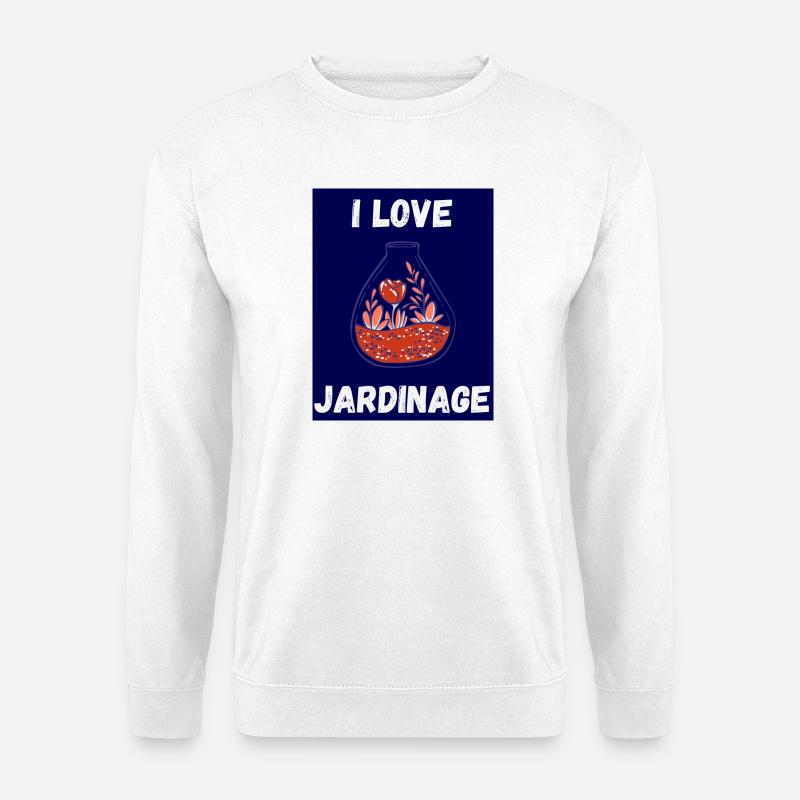 SPRING. GARDENING. RETIREMENT. SPRING. GARDEN. - Unisex Sweatshirt - white