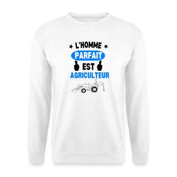 Homme Parfait Agriculteur - Sweat-shirt Unisexe - blanc - Devant