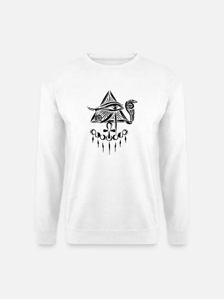Œil d’Horus Œil d’Horus - Sweat-shirt Unisexe - blanc