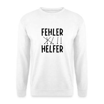 Fehler sind Helfer - Unisex Pullover - Weiß - Vorne