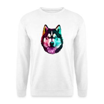 Wolf Husky Dog - Unisex Sweatshirt - white - Front