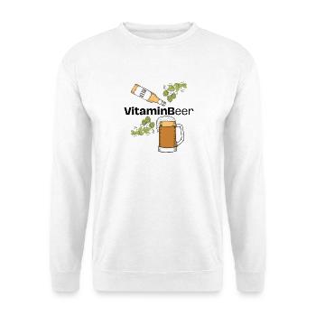 VitaminBeer - Unisex Pullover - Weiß - Vorne