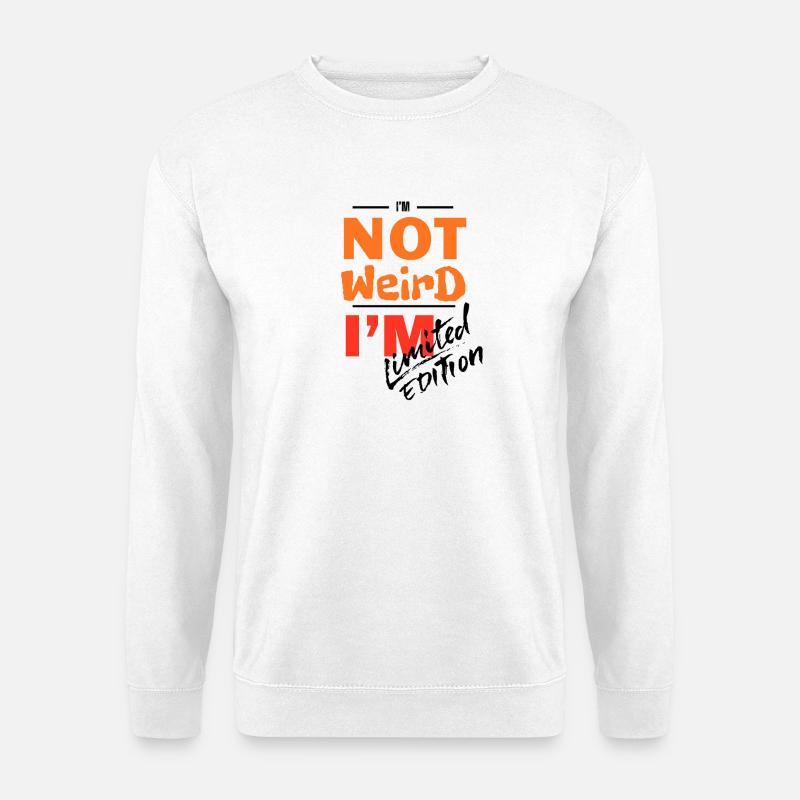 Not Weird, I'm Bold Gradient - Unisex Sweatshirt - white