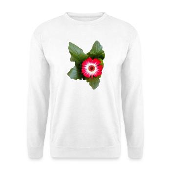 Aster – Herbstpoesie in Linien - Unisex Pullover - Weiß - Vorne