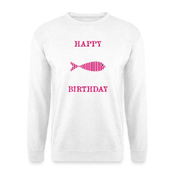 ALLES GUTE ZUM GEBURTSTAG. ALLES GUTE ZUM GEBURTSTAG. JAHRESTAG. - Unisex Pullover - Weiß - Vorne