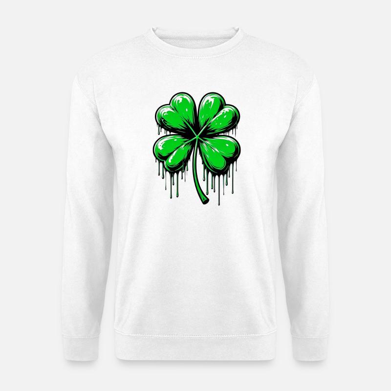 Four-leaf clover - Unisex Sweatshirt - white
