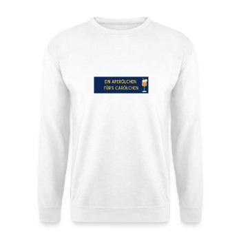 Carola aperölchen - Unisex Pullover - Weiß - Vorne