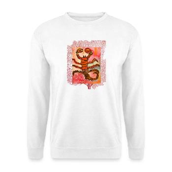 Astrological Scorpio in Artistic Watercolor - Unisex Sweatshirt - white - Front